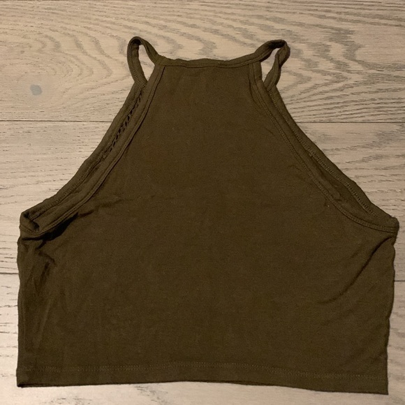 Forever 21 Crop Top in Army Green Size M - Picture 3 of 3